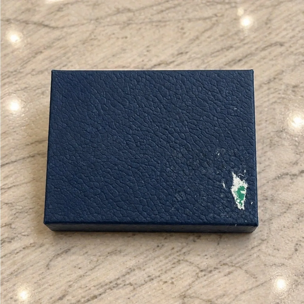 Dior Navy wallet Gift Box and Drawstring Pouch